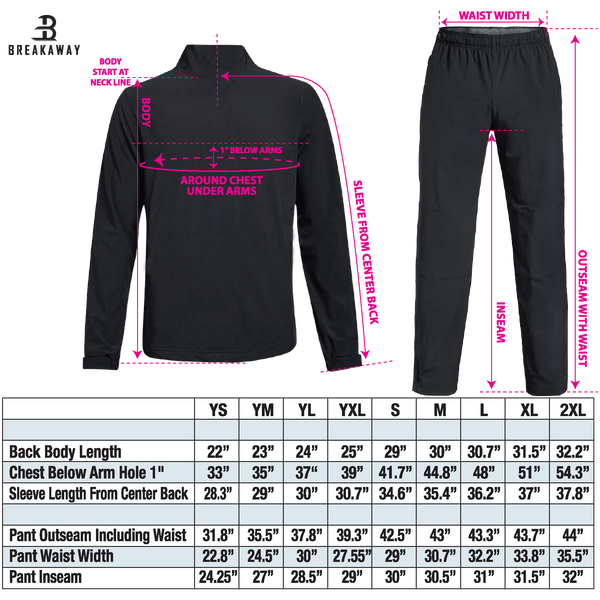 Adult Breakaway Lightweight Warm Up Jacket (Chicago Phantoms)