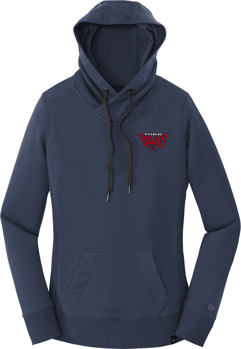 York Devils New Era Ladies French Terry Pullover Hoodie