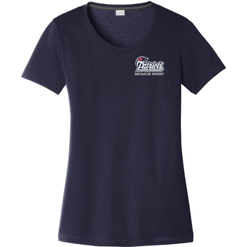 Secaucus Patriots Ladies PosiCharge Competitor Cotton Touch Scoop Neck Tee