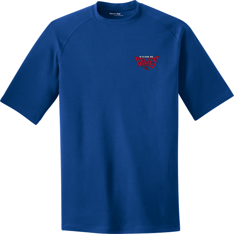 York Devils PosiCharge Tri-Blend Wicking Raglan Tee